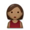 Person Pouting - Medium Black emoji on LG
